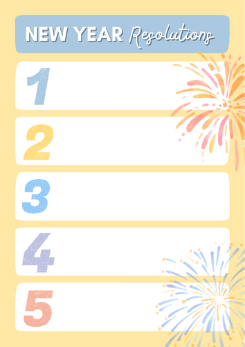 New Year Resolutions