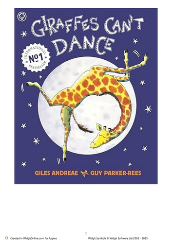 Giraffes Can't Dance - Story and Colourful Semantics