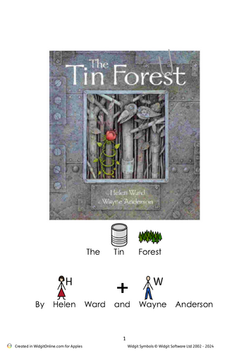 The Tin Forest Story with Widgits | Teaching Resources