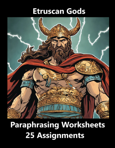 Etruscan Mythology Worksheet Packet (25 Assignments)