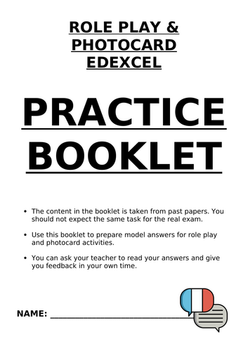 GCSE Edexcel Speaking Practice