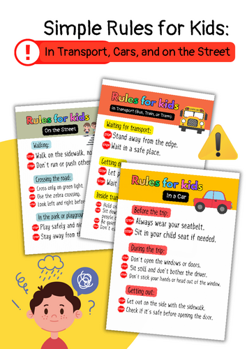 Simple Rules for Kids: In Transport, Cars, and on the Street.