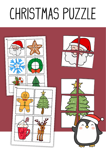 Christmas Puzzle | Preschool Puzzles | Homeschool | Children's Puzzles