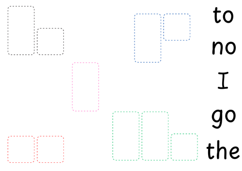 Tricky word letter shapes phase 2