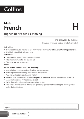 GCSE French | Teaching Resources