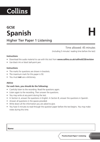 GCSE Spanish