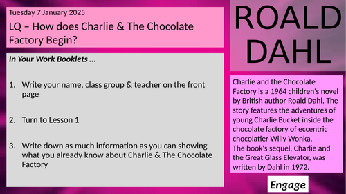 ROALD DAHL DRAMA SOW (KS3)