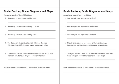 GCSE MATH  Scale Factors, Scale Diagrams and Maps