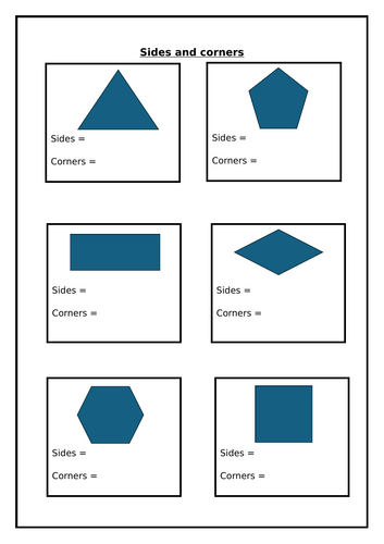 Shape worksheet