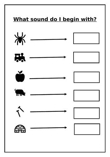 What sound do I begin with? (S,A,T,P,I,N)