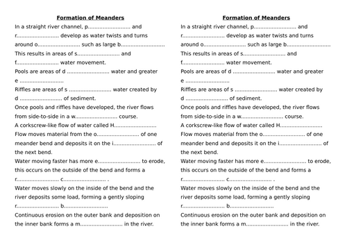 GCSE Physical Landscapes: RIVERS