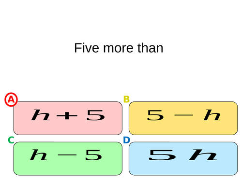 Quiz on forming expressions