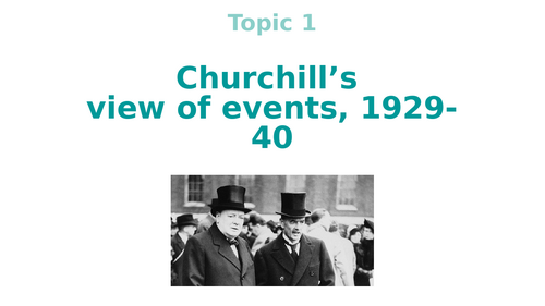 OCR A-Level History Y113: Churchill enquiry unit - revision recall questions