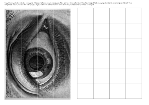 MC Escher grid drawing 2