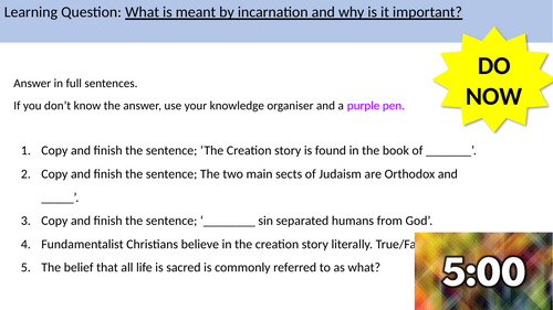 2.1 Jesus as God incarnate AQA B Catholic Christianity