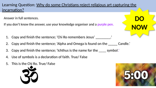 2.6 Attitudes towards religious art AQA B Catholic Christianity