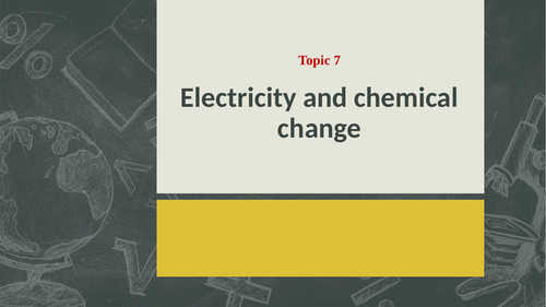 Electricity and chemical change (IGCSE)