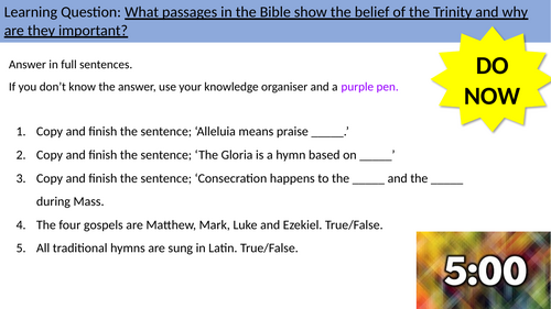 3.4 Triune God explained in the Bible AQA Catholic Christianity