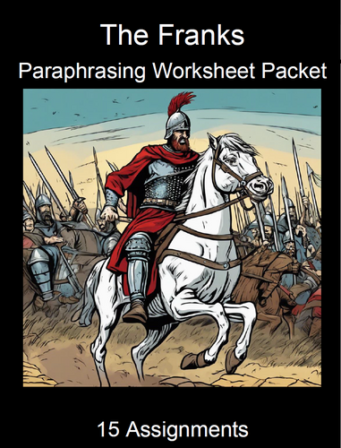 The Franks Paraphrasing Worksheet Packet (15 Assignments)