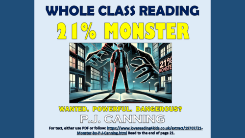 21% Monster - KS2 Reading Comprehension Lesson!