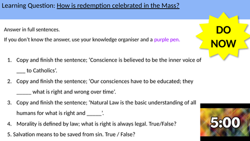 4.10 Redemption & Mass. Redemption. AQA B Catholic Christianity