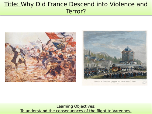 GCSE History - The French Revolution - declaration of Pillnitz and war