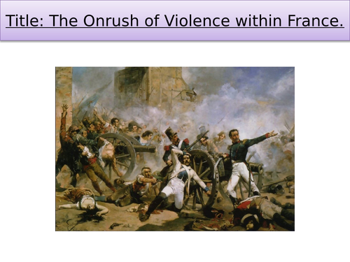 GCSE History - The French Revolution - Brunswick manifesto on Tuilleries