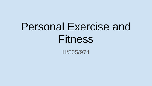 Personal Exercise and Fitness Powerpoint