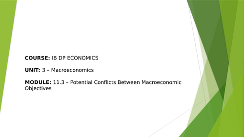 IBDP Economics 11.3: Potential conflict between macroeconomic objectives