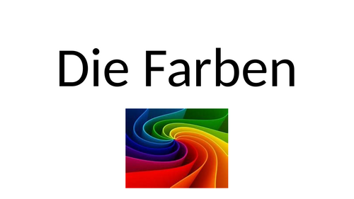 Colours / die Farben