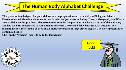 The Human Body Alphabet Challenge