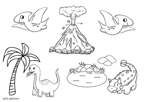 Dinosaur Colouring Sheet