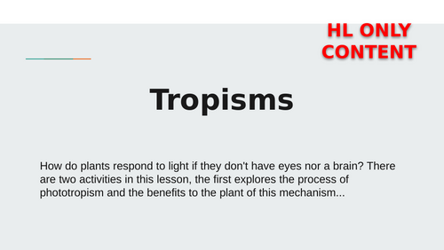 IB Biology Tropisms