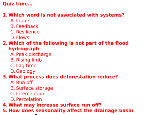 AQA A Level Geography Carbon and Water - Water - Global distribution of water