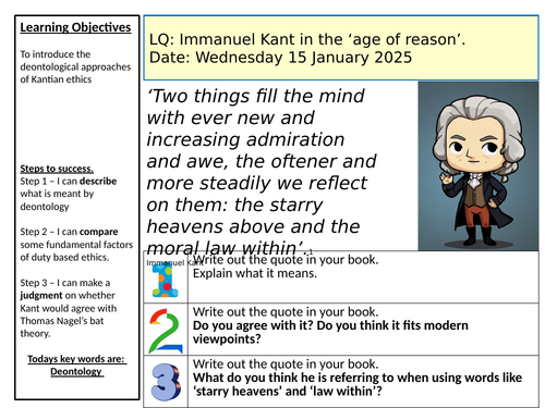 AQA- Kantian ethics