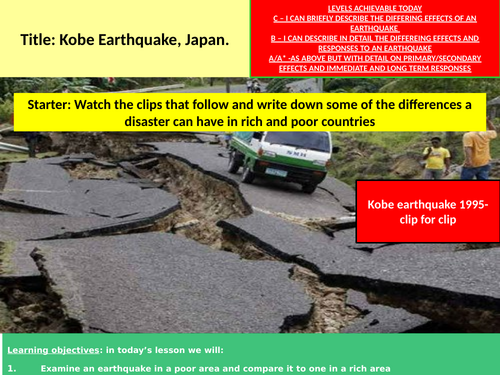 iGCSE Geography - Hazards - 7 - earthquake in a HIC/MEDC = Kobe