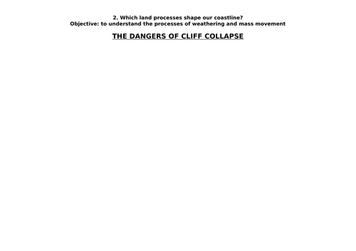 iGCSE Geography - Coasts - 2 - Weathering