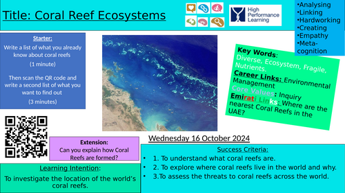 iGCSE Geography - Coasts - 10 -  Coral reef