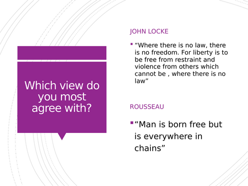 Edexcel A Level Government and Politics - Liberalism - freedom, justice and equality