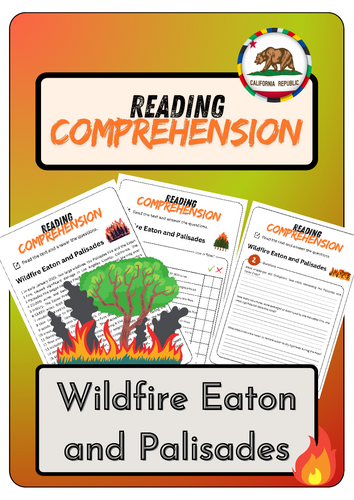 Reading Comprehension - Wildfire Eaton and Palisades + Solutions