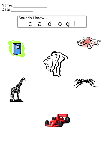a or l?  c or o?  h  c, a, d, o, g, l worksheet