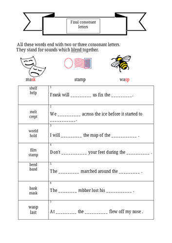 Final Consonant Letters