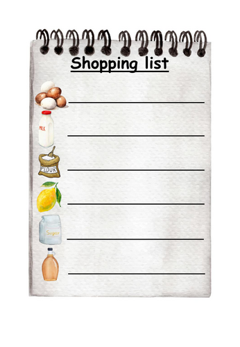 Pancake Day Shopping List