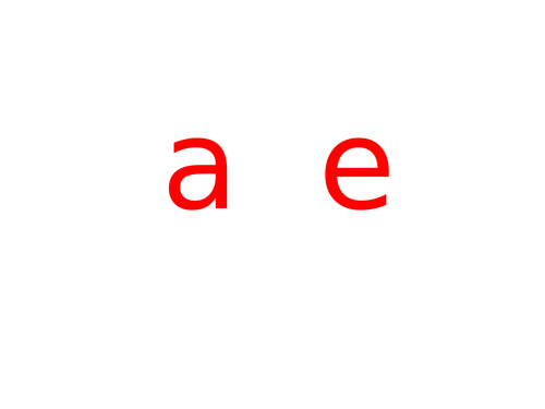 a-e Words