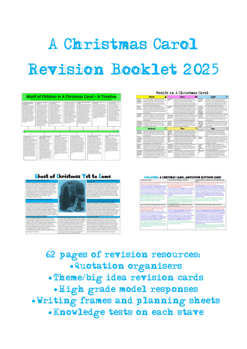 A Christmas Carol Revision Booklet