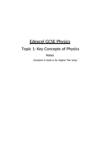 igcse paper 1 Physics GCSE • Year 2