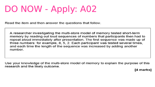 Types of LTM Memory