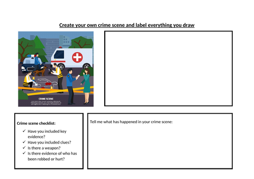 Detective Fiction SEND Homework