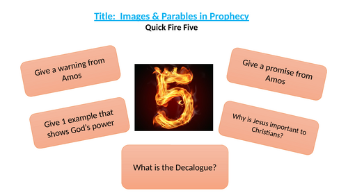 Lesson 7: Images and Parables in Prophecy