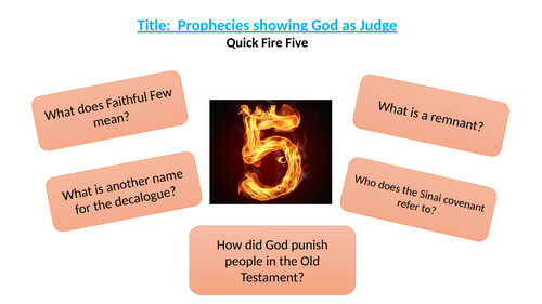 Lesson 9: God as Judge in Prophecy